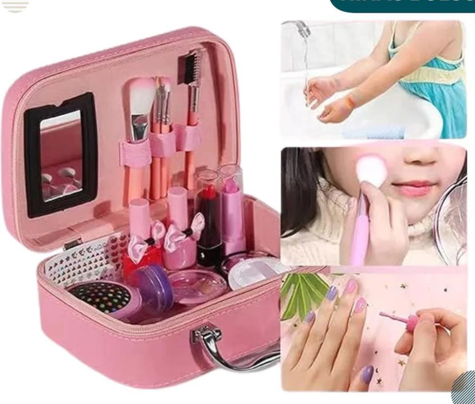 Kit de Maquillaje para Niña 14 Piezas – Seguro, Divertido y Educativo
